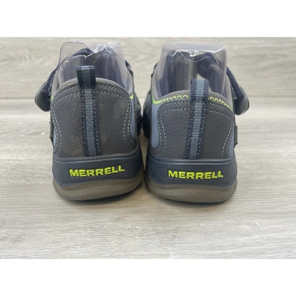 Merrell Boys Sandal Blue‎ 6 Outdoor Hiking Trail Adjustable Strap Waterproof